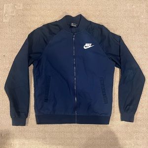 Nike Navy Bomber Jacket - Medium